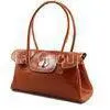 Dark Brown Ladies Leather Business Bags , Leather Hand Bags for Women