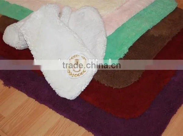 Luxury Cotton Star Hotel Bath Rug and Slipper photo-4