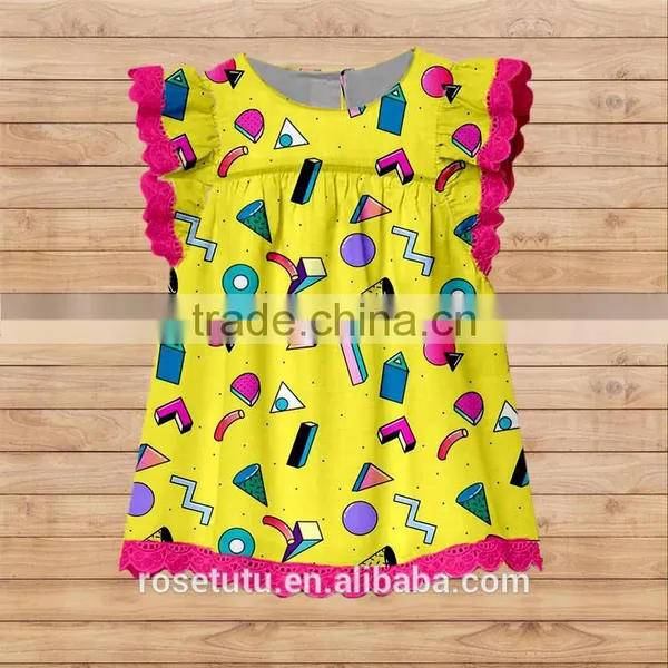 Yiwu Wholesale Beautiful Color Pattern Specifically Designed for the Little Girl Cotton Clothes photo-2