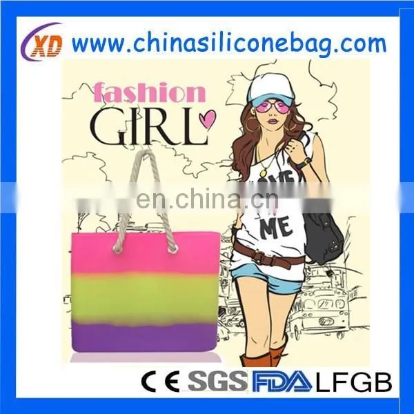 Newest Fashionable Silicone Lady Hand Bag,beautiful Silicone Shoulder Bag photo-5
