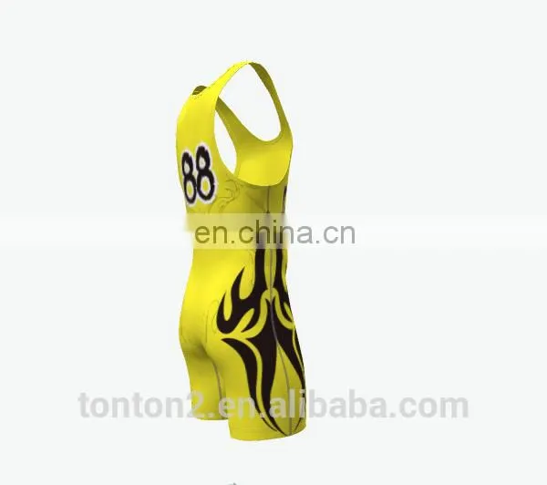 2017 New Custom Sublimated Wrestling Singlets Wholesale photo-5