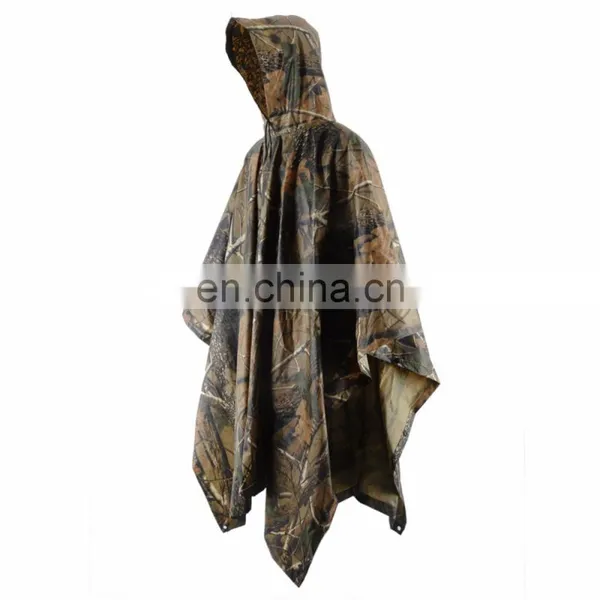 Breathable Camo Poncho Hunting Rain Wear photo-5