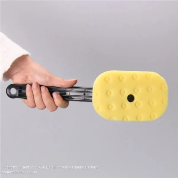 Plastic Wheel Car Wash Brush With TPR Handle Car Clean Tire Brush photo-4
