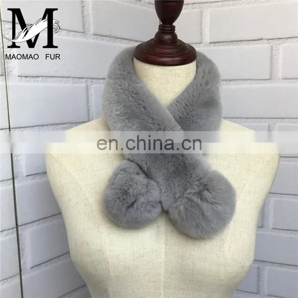 2016 Good Quality New Genuine Rabbit Fur Lady Scarf / Warm Winter Women Scarf photo-5