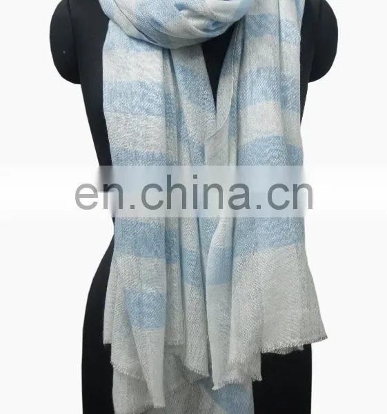 Shawls & Scarfs in Check, Check Pashmina Wool Shawls photo-3