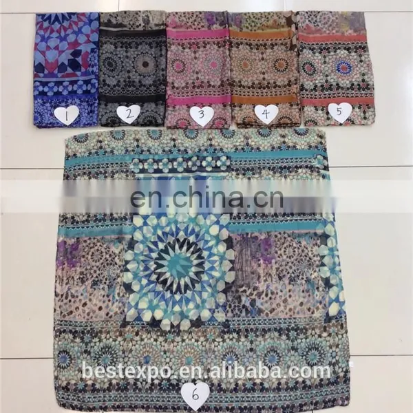 Latest Design Girl Fashion Scarf Nepal Summer Chiffon Pashmina Arabic Shawl Hijab photo-2