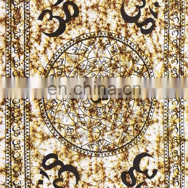 Indian Latest Batik Om Mandala Tapestry Bohemian Poster Wall Decor Hanging photo-2