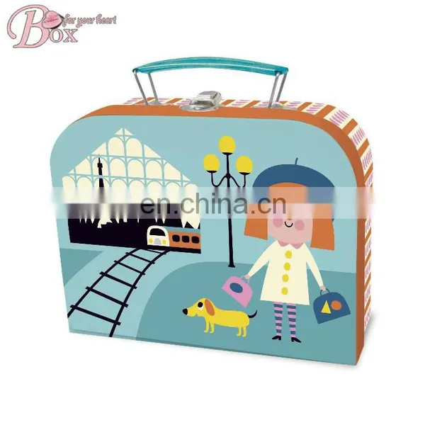 Wholesale Custom Cardboard Suitcase Gift Box With Handle photo-2