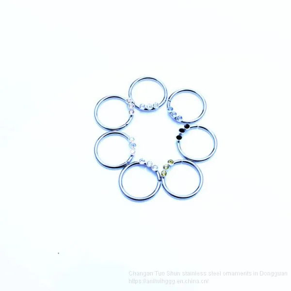 Direct Selling Titanium Steel Ear Clip, Nose Clip, Body Piercing Jewelry, Nose Ring Anti Allergy Foreign Trade Ornament photo-5