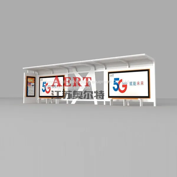 Campus Heating Seat Bus Stop Sign Antique Bus Stop Sign Light Box Customization photo-3