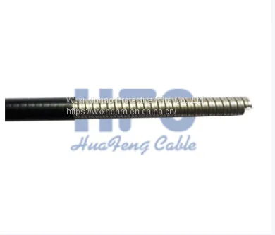 PVC Coated Coiled Flat Wire Conduit With PE Liner