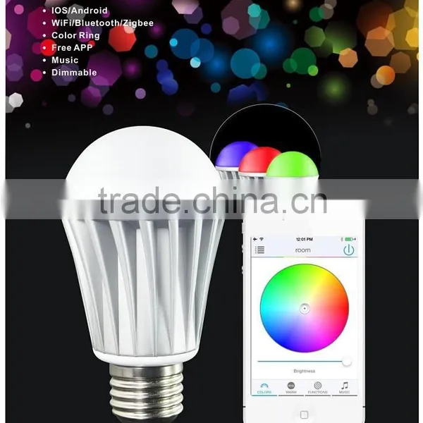 No Need WiFi Controller Direct Connect E27 Base Smart WiFi LED Bulb With English/Spanish APP for Both Android And IOS Smartphone photo-6