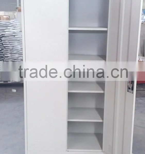 (DL-W1) Two Swing Door Grey Steel Wardrobes photo-5