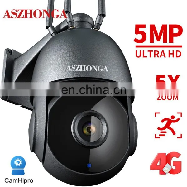 4GSIM CARD 5MP Wireless Security IP Network Camera 5X Zoom HD PTZ Outdoor Home Surveillance Dome Cam CCTV 50M IR Night Vision photo-2