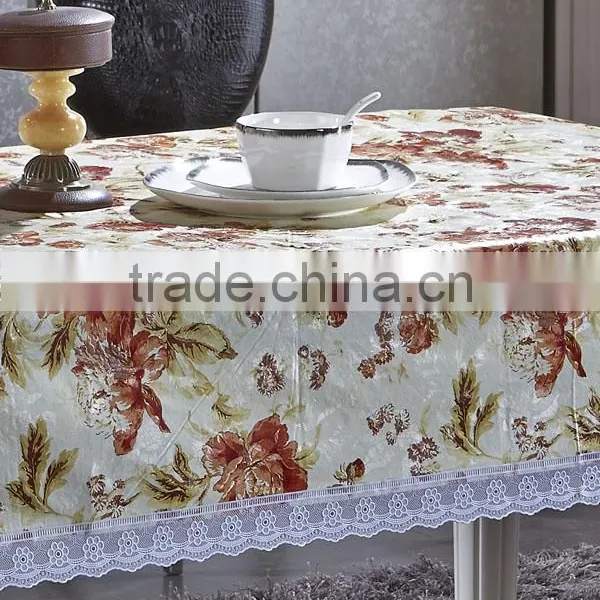 Elegant Lace Made in China Restaurant Polyester Tablecloth photo-2