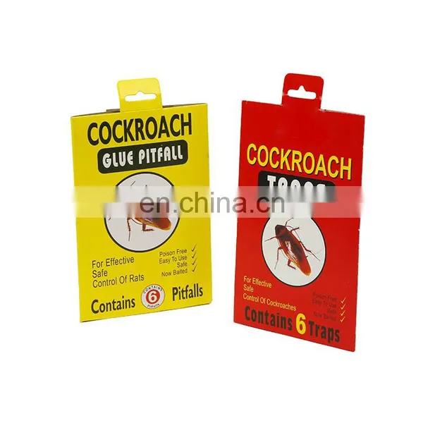 6 Traps Packing Cockroach Glue Pitfall/cockroach Traps Roach Pest Type Super Glue Trap of Cockroach photo-2
