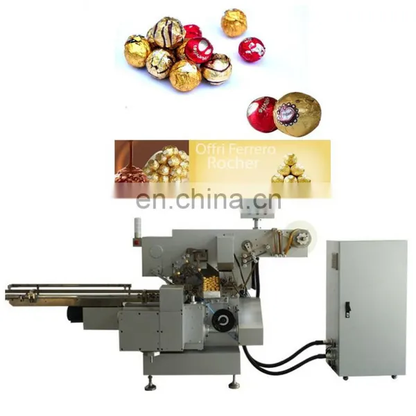 High Speed Chocolate Balls Foil Wrapping Machine