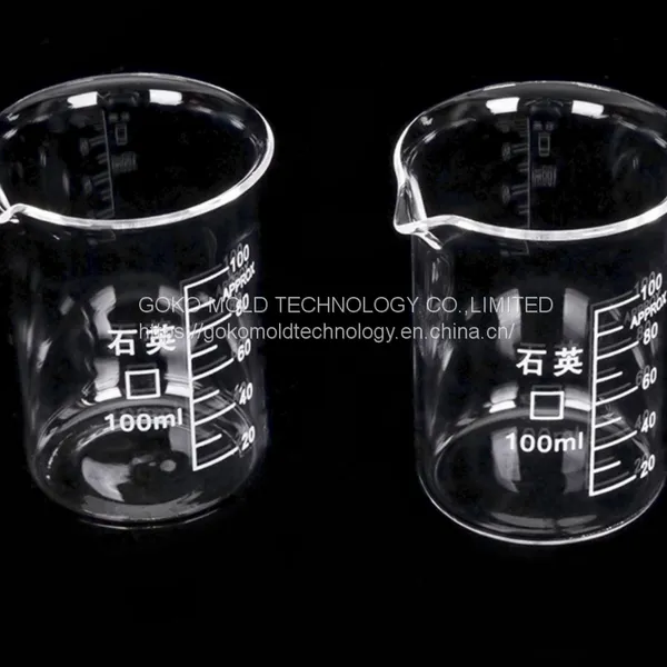 Quartz Material Beaker High Type Low Type 5ml~50ml High Quality Quartz Glass Laboratory Ware photo-2