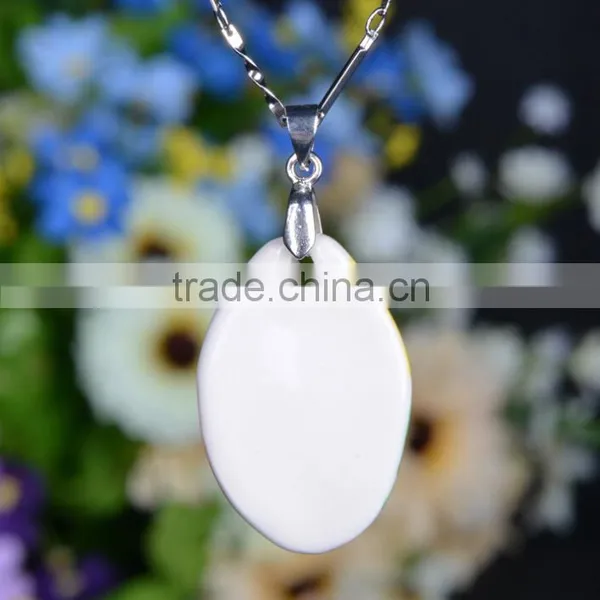 CUSTOMIZED Famille Rose Porcelain Glazed Phantom of the Opera Pendant Necklace photo-2