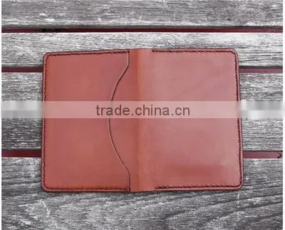 Men Leather Card Case / Multiple Genuine Cowhide Leather Card Holder photo-3