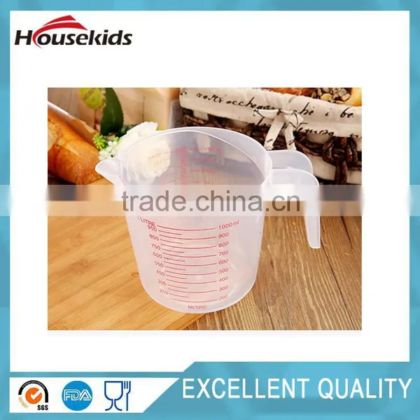 Measuring Cups 3 Piece Plastic Cup Set - Nesting and Stackable: 1 Cup, 2 Cup, and 1 Quart Sizes. Best for Cooking and Baking photo-4