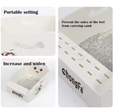Foldable PP Corrugated Cat Litter Tray – Portable, Leakproof & Easy to Clean photo-3