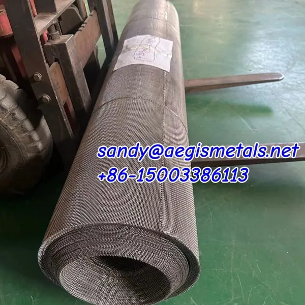 Nickel Chrome Alloy 2080 2035 1560 Cr20Ni35 Cr15Ni60 Nichrome Weave Wire Mesh photo-2