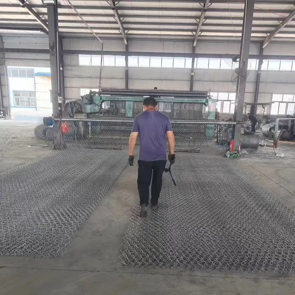Double-Twisted Hexagonal Mesh Gabion 80x100mm for Slope Protection photo-3