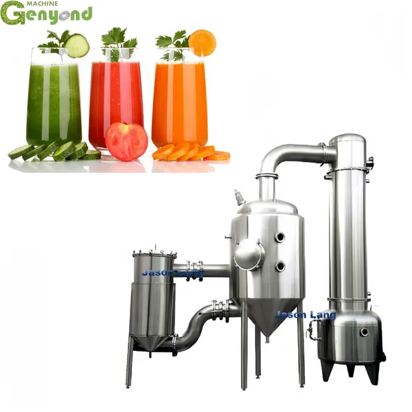Concentrated Evaporator Fruit Juice Concentration Machine Juice Concentration Machine Jam Evaporator Double Effect Evaporator