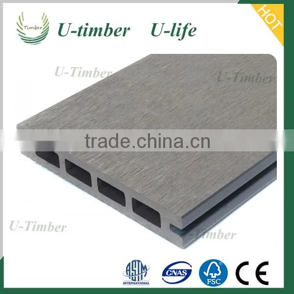 Natural Wood Feeling Plastic WPC Timber Decking photo-2