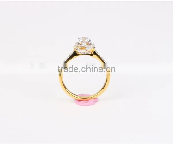 925 Sterling Silver Cubic Zircon Silver Ring Design Wholesale Wedding Ring photo-4