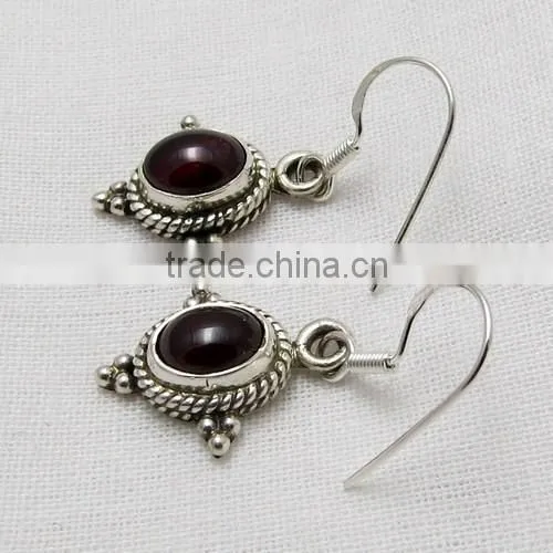 Top Grade AAA, Garnet Gemstone Jewelry, 925 Silver Indian Jewelry photo-4