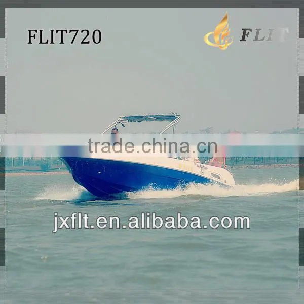 China Latest Model FRP Hull Double Built-in Engines Luxury Small Yacht photo-4