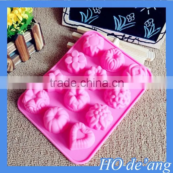 Hogift Newest Shape Flower Candy Chocolate Silicone Mould photo-2
