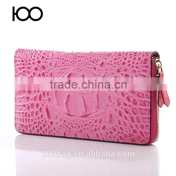 Unisex Men or Women Alligator Clutch 2016 Fashion Leather Wallet in Guangzhou Quality Choice photo-2