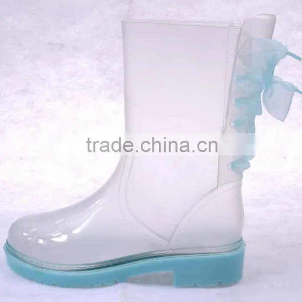 Fashion Rain Boots With Back Lace up photo-3