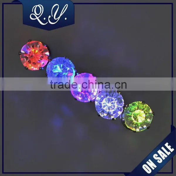 Wholesale Fashion Light Earrings, Women Men Punk Rock LED Bling Light Up Earrings Ear Studs Party Jewelry Gift photo-2