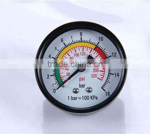 Hot Sale Products China Easy to Read 0-600 Bar High Intensity Low Pressure Gauge Pressure Gauge photo-2