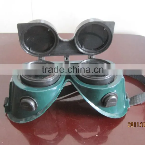 2016 Green Welding Goggles Flip-up Lens Economic PC Lens Eye Protection Welding Goggle for Sales photo-4