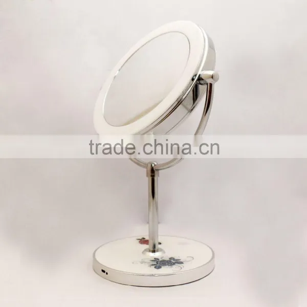 1000mAh Lithium Battery Music Table Makeup Led Lighted Mirror photo-2