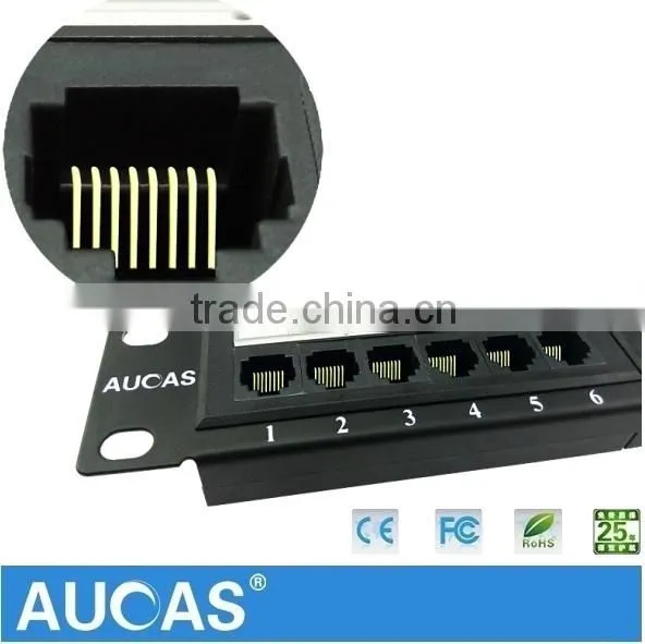 12/24/48 Ports,1U 19''+LED Light Loaded,UTP Cat5e/cat6 Patch Panel photo-4