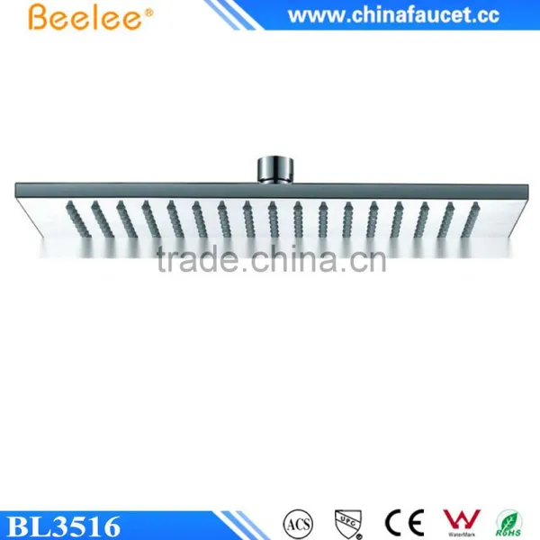 10'' 12'' 14'' 16'' Square Brass Wall Mounted Spa Waterfall Shower Head photo-4
