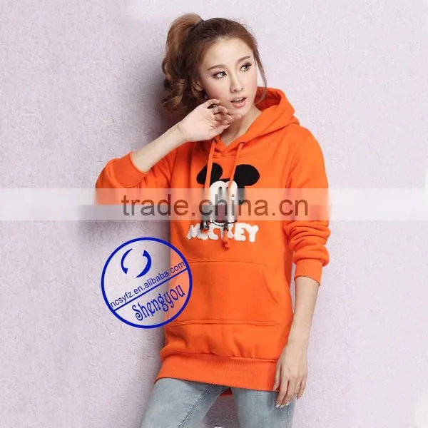 Custom Cheap Fleece Plain Fancy Hoodies for Women photo-3