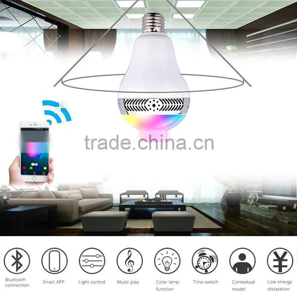Wireless Remote Control Bluetooth Led Bulb Speaker