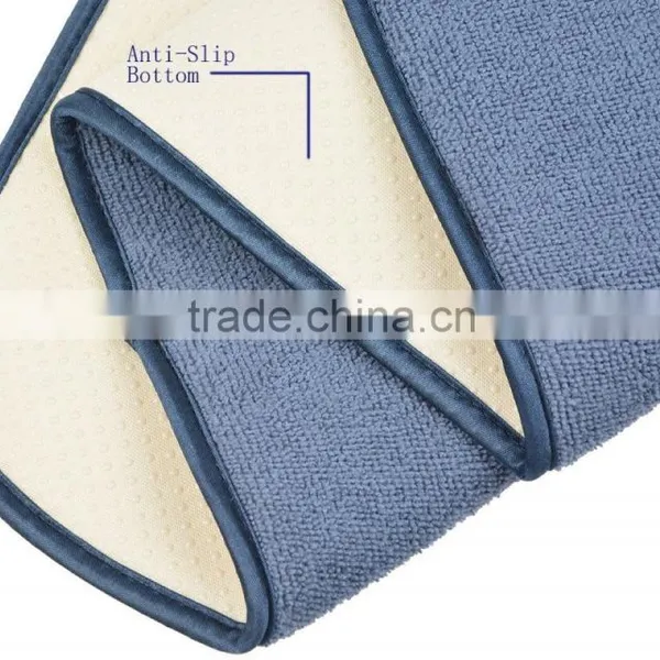 Sinland Anti-slip Bath Rug Non-slip Bathroom Mat Soft Door Mat 16 by 32 Inch (Dark Grey) photo-4
