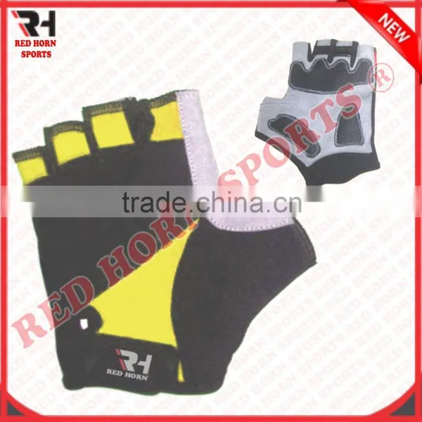 MTB Cycling Gloves, Best Quality Anti-Vibration Short Finger Gloves, Custom Designs and Logos Are Accepted photo-3