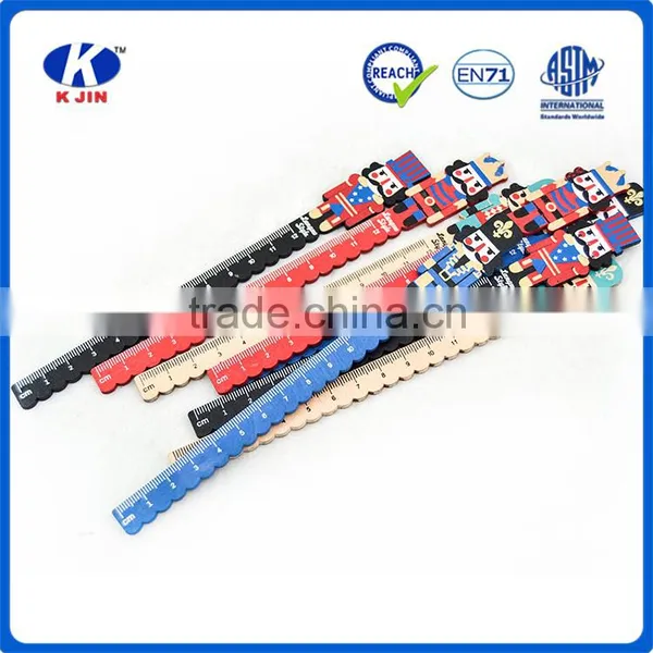 Fashion Design 12cm Funny Wooden Ruler Style Ruler With Handle for Measuring Waist photo-2