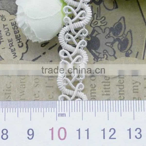 1.2cm Black&white Waxed Cotton Beading Cord photo-2