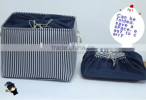 YIWU RODA 100% Canvas Fabric Can be Washed Folding Storage Box photo-3