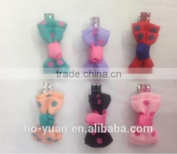 Customize High Quality Hair Accessories Colorful Headwear Ribbon Hairpins for Baby Girl Kids Hairpins Hair Bows photo-2